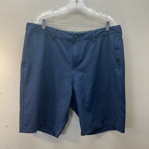 Quiksilver Amphibian Short Men 38 Navy Hybrid Chino Swim Performance Athleisure